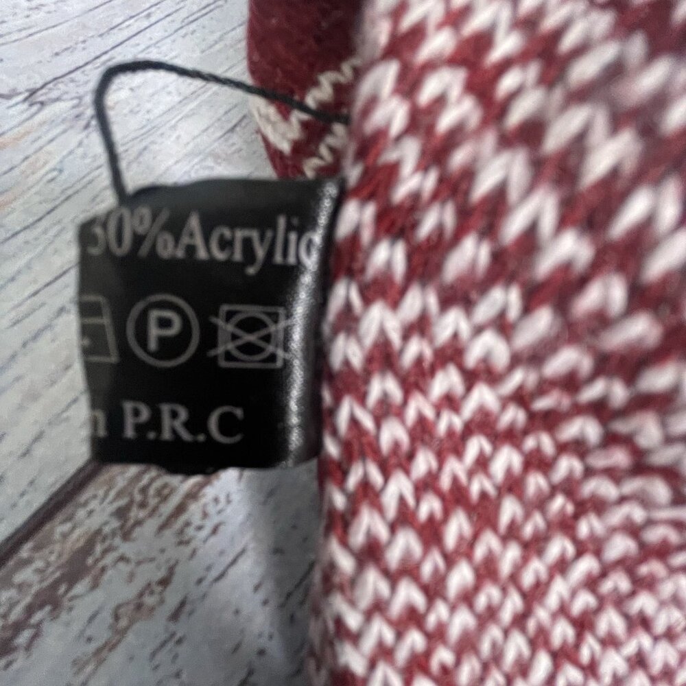 GM Aztec Print Poncho Sweater One Size Cowl Turtleneck Tribal Southwestern Boho - Picture 10 of 12